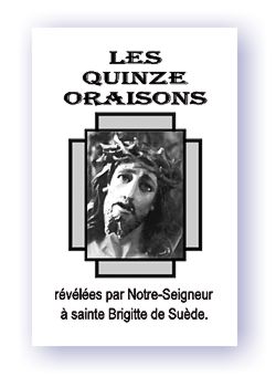Image du livret "Les 15 Oraisons de sainte Brigitte".